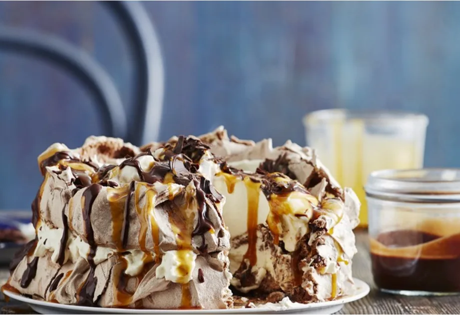Chocolate Caramel Pavlova recipe Recipe | New Idea