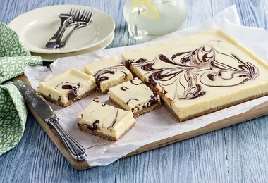 White chocolate and Nutella cheesecake