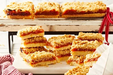 Treat your tastebuds with this Apricot and Coconut Crumble Slice