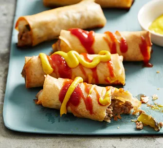 Cheeseburger Spring Rolls
