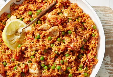 Quick chicken paprika rice