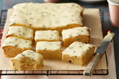 Coconut and Passionfruit Shortbread Slice