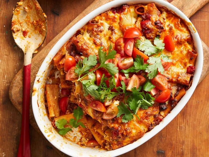 Beef Taco Pasta Bake Recipe | New Idea