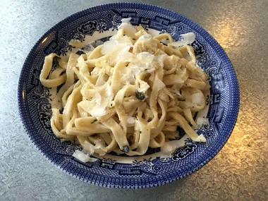 Pasta la vista, baby! 4-ingredient pasta with truffle butter