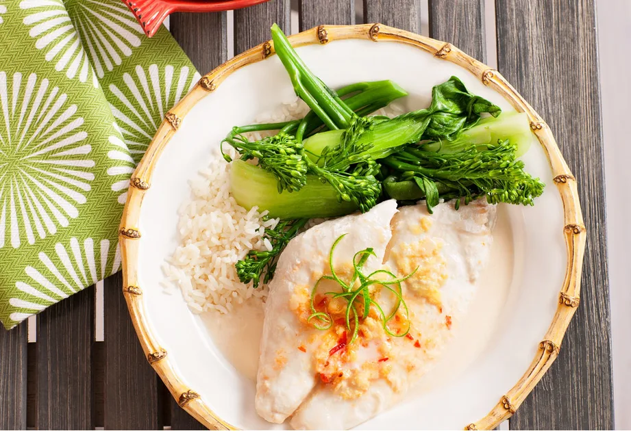 Coconut fish with  lime, chilli & ginger Recipe | New Idea
