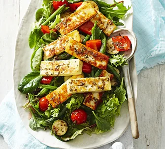 Vegetable and Haloumi Salad