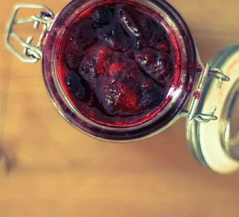 Plum & blackberry jam