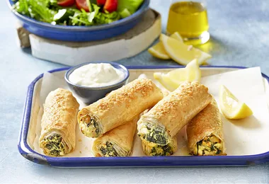 Greek spanakopita rolls