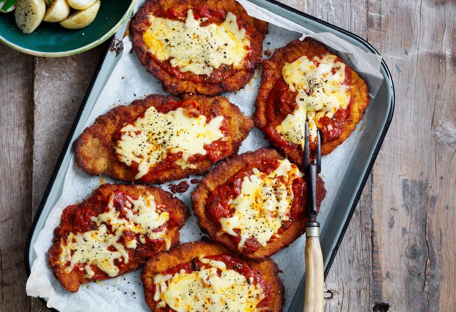 Crumbed veal parmigiana Recipe | New Idea