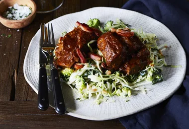 Slow-roasted beef short ribs