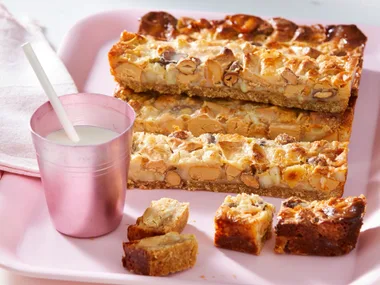 Nutty Caramilk Slice