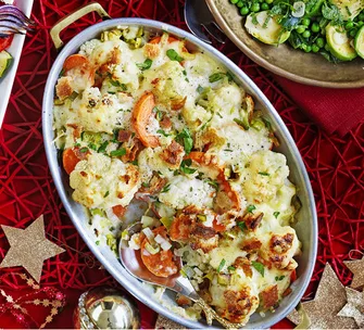 Sweet Potato and Cauliflower Bake