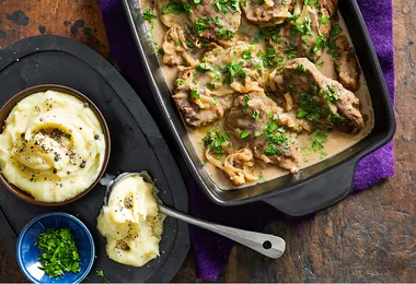 Creamy Beef and Onion Casserole