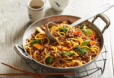 Stir-Fried Beef with Hokkien Noodles