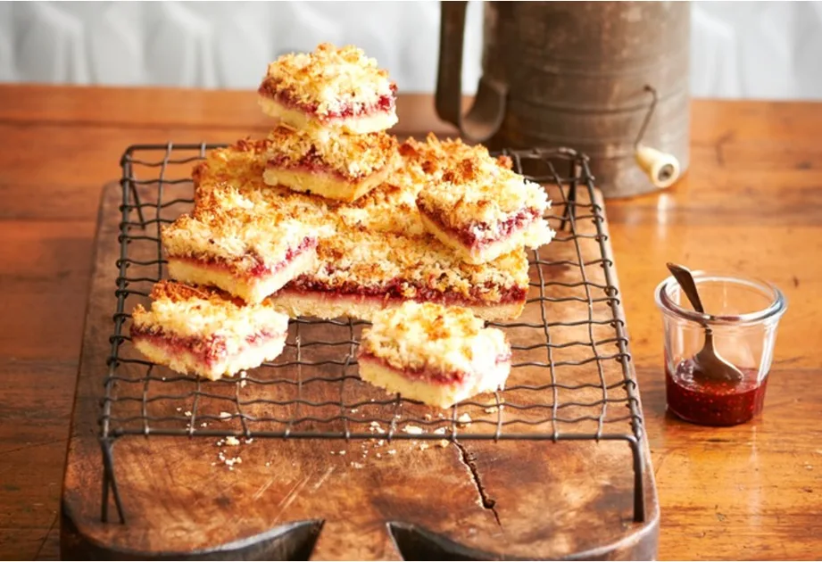 Barb's raspberry coconut slice Recipe | New Idea