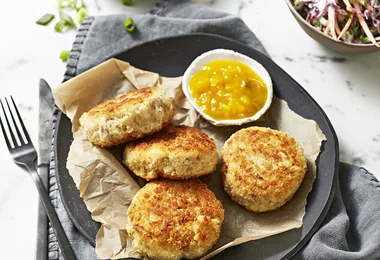 Pork & potato fritters