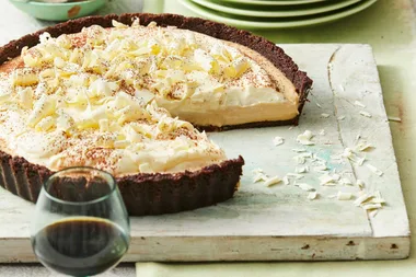 White Russian Vodka Cheesecake Tart