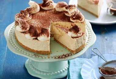 An ultra indulgent Tiramisu Cheesecake recipe