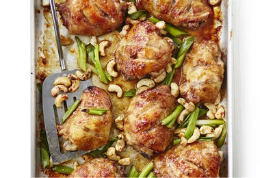Sticky Chinese Chicken Tray Bake