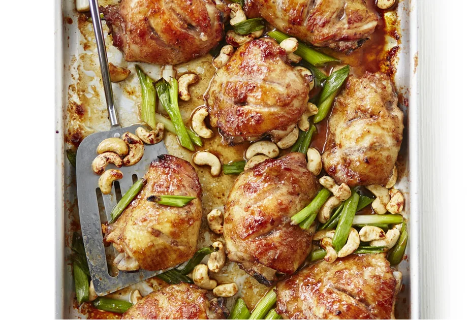 Sticky Chinese chicken tray bake Recipe | New Idea
