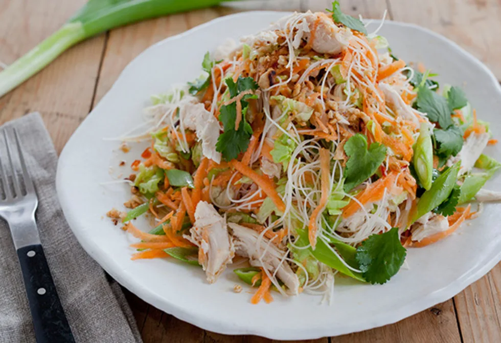 Thai chicken and noodle salad
