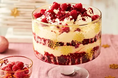 Red Velvet Raspberry Trifle