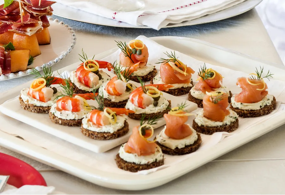 Smoked salmon and prawn canapés: The perfect recipe for a dinner party Recipe | New Idea