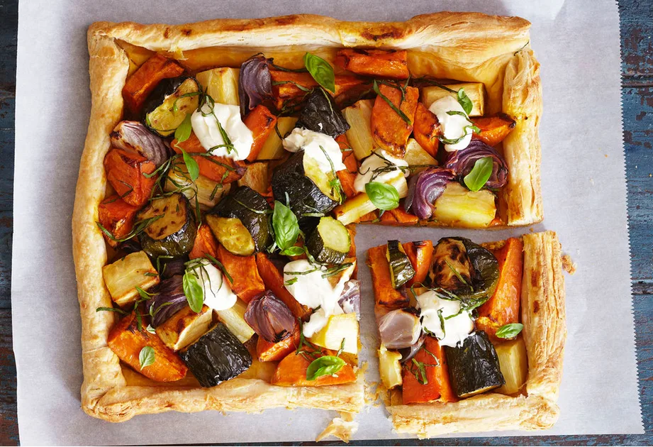 Roast vegetable tart Recipe | New Idea