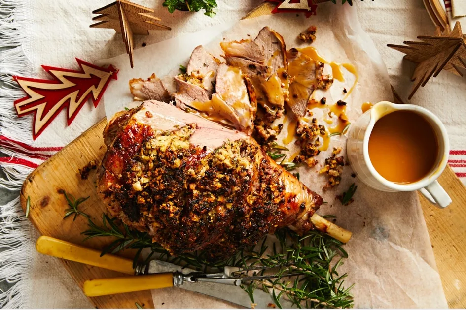 Herb and Bacon Christmas Lamb Roast Recipe | New Idea