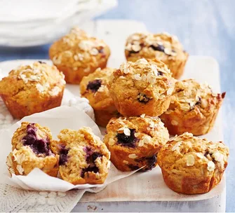 Apple and blueberry muffins