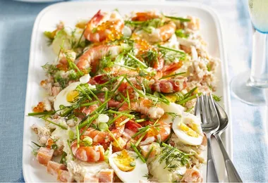 Prawn and potato salad