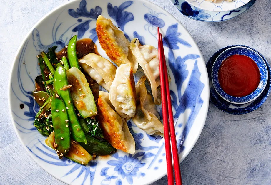 Vegetable Dumplings with Stir-fried Greens | New Idea