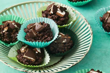 4-Ingredient Mint Slice Chocolate Crackles