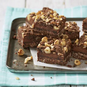 Nutella Chocolate Crumble Slice