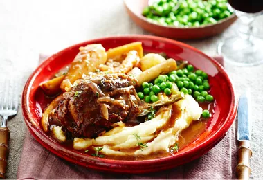 French onion lamb shank casserole