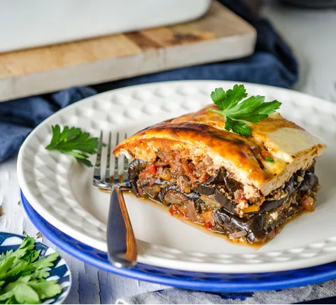 Healthy Greek moussaka