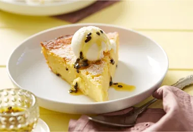 Almond Passionfruit Tart