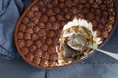 Low sugar tiramisu with a twist