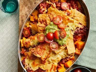 6-ingredient Mexican Pumpkin and Bean Bake