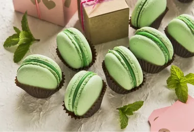 Peppermint ganache