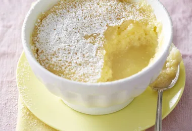 Lemon and Coconut Self-Saucing Puddings