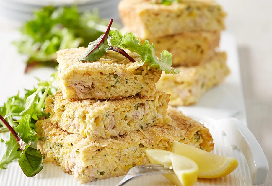 Crustless tuna & corn quiche Recipe | New Idea