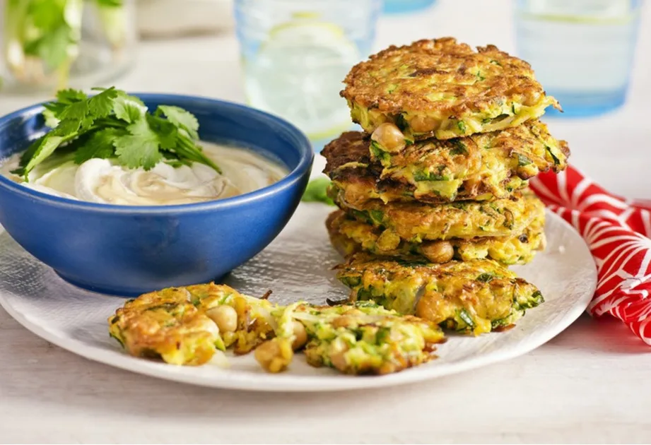 Chickpea and zucchini fritters Recipe | New Idea