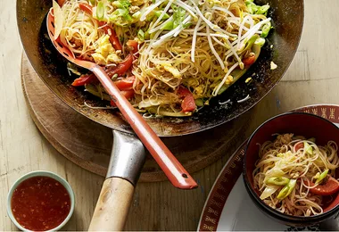 Pork Singapore noodles
