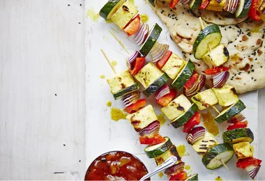 Indian paneer skewers