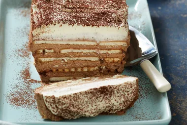 No Bake Mochaccino Layer Cake