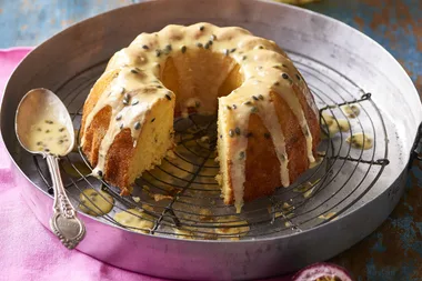 Passionfruit Cake with Passionfruit Drizzle