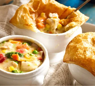 Chicken & vegetable pies
