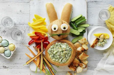 Easter Bunny Cob Dip