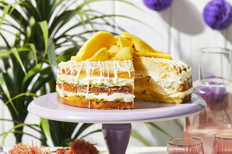 Passionfruit and Mango Fridge Cake Recipe | New Idea